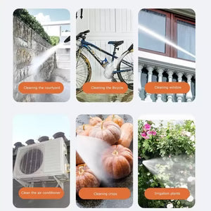 PowerClean™ غسالة ضغط سيارات لاسلكية – أداة تنظيف محمولة قابلة لإعادة الشحن 24 فولت