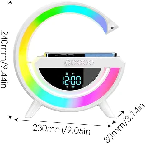 شاحن لاسلكي LED مع مكبر صوت